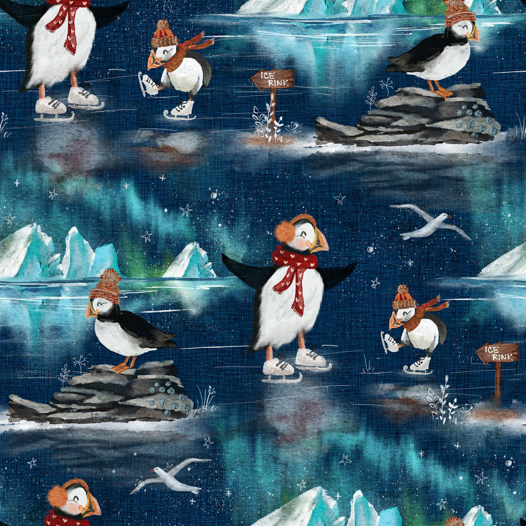 Penguins on ice