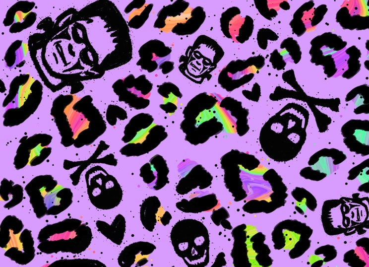 Frank leopard purple