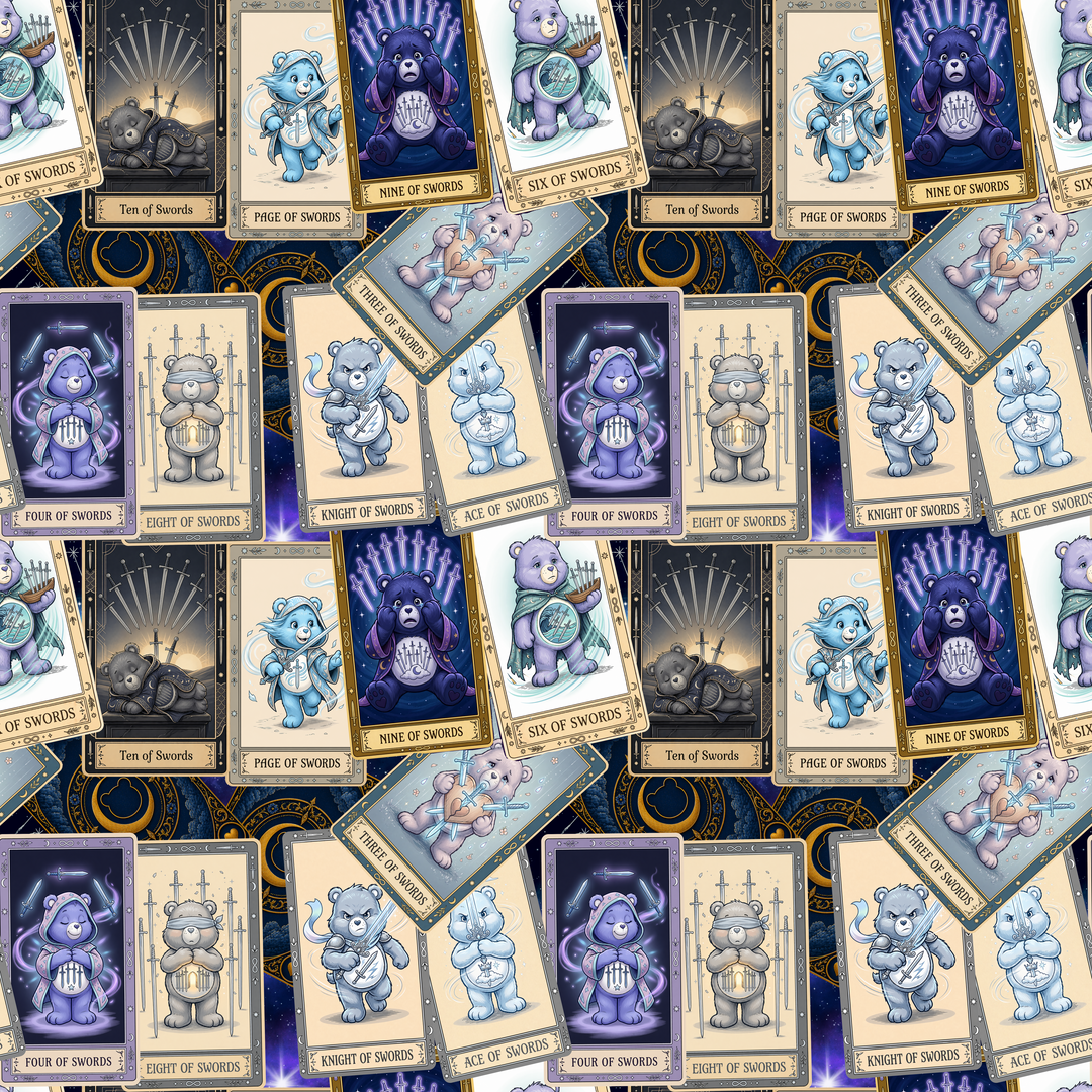Tarot bears blue