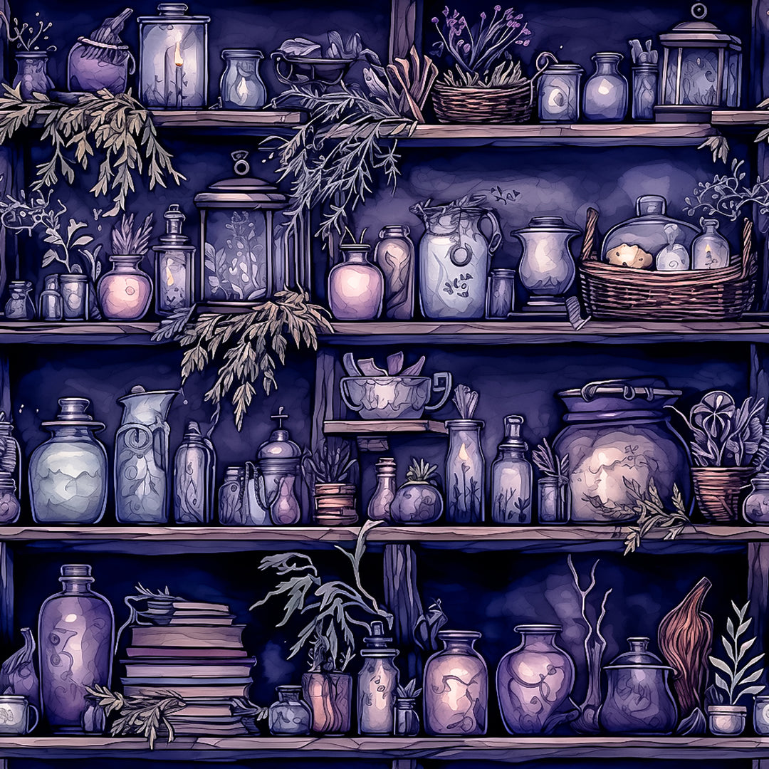 Moonlit shelves