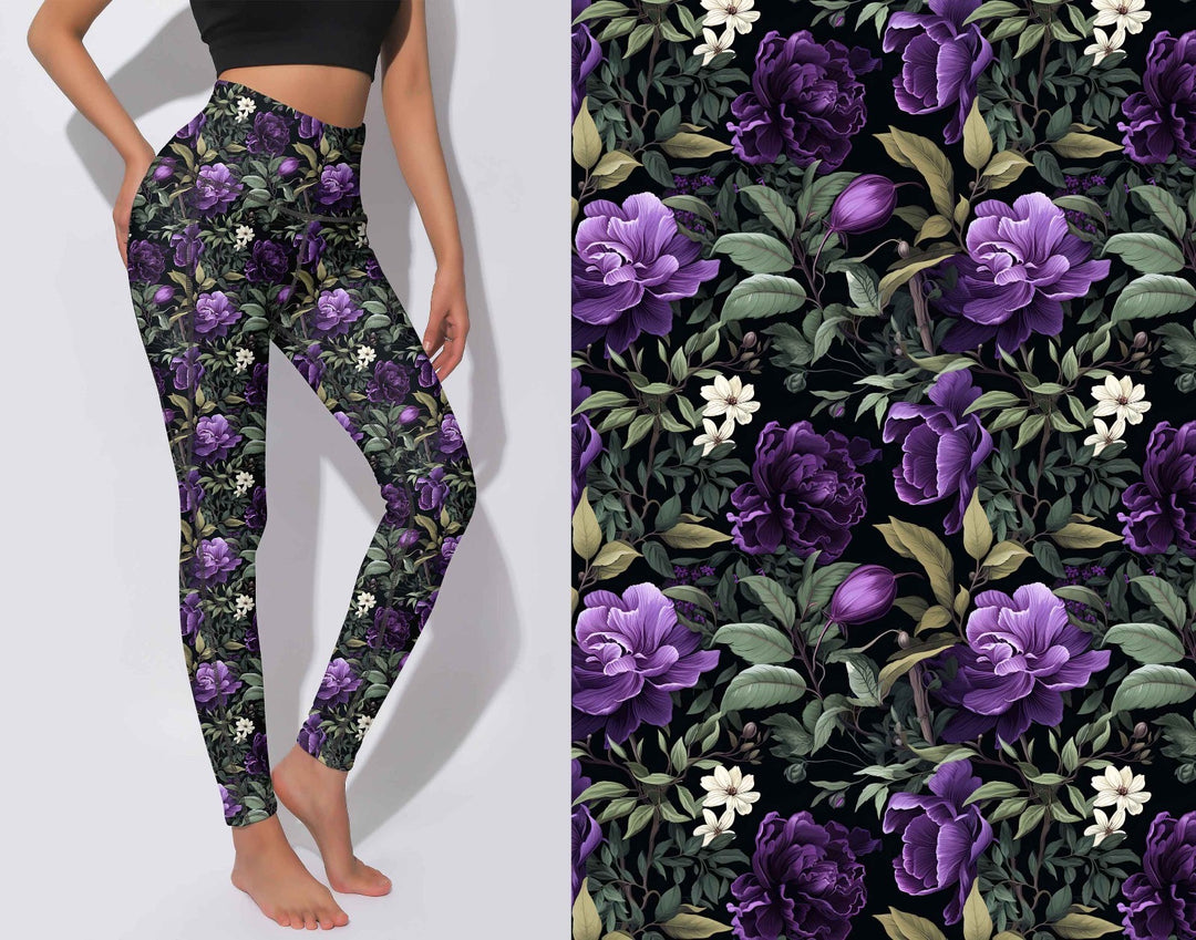Violet rose floral