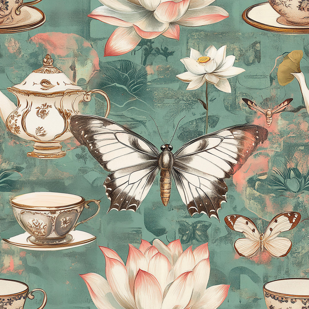 Lotus and lace tea garden