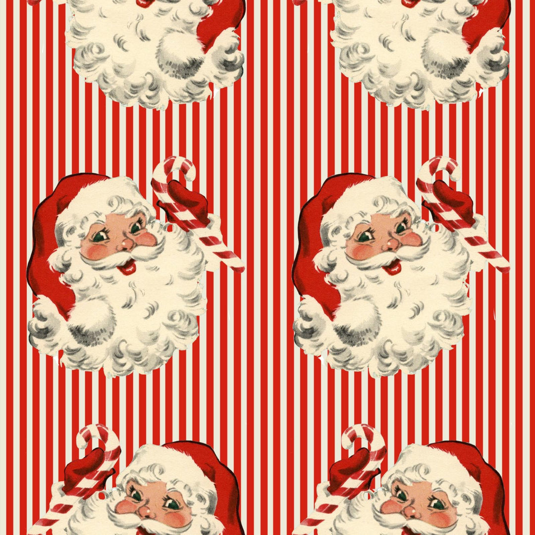 Santa on Striped