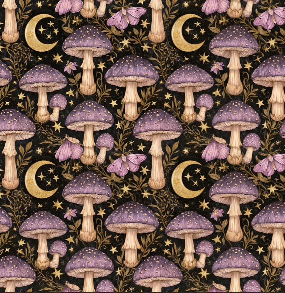 Moonlit Mushroom Meadow