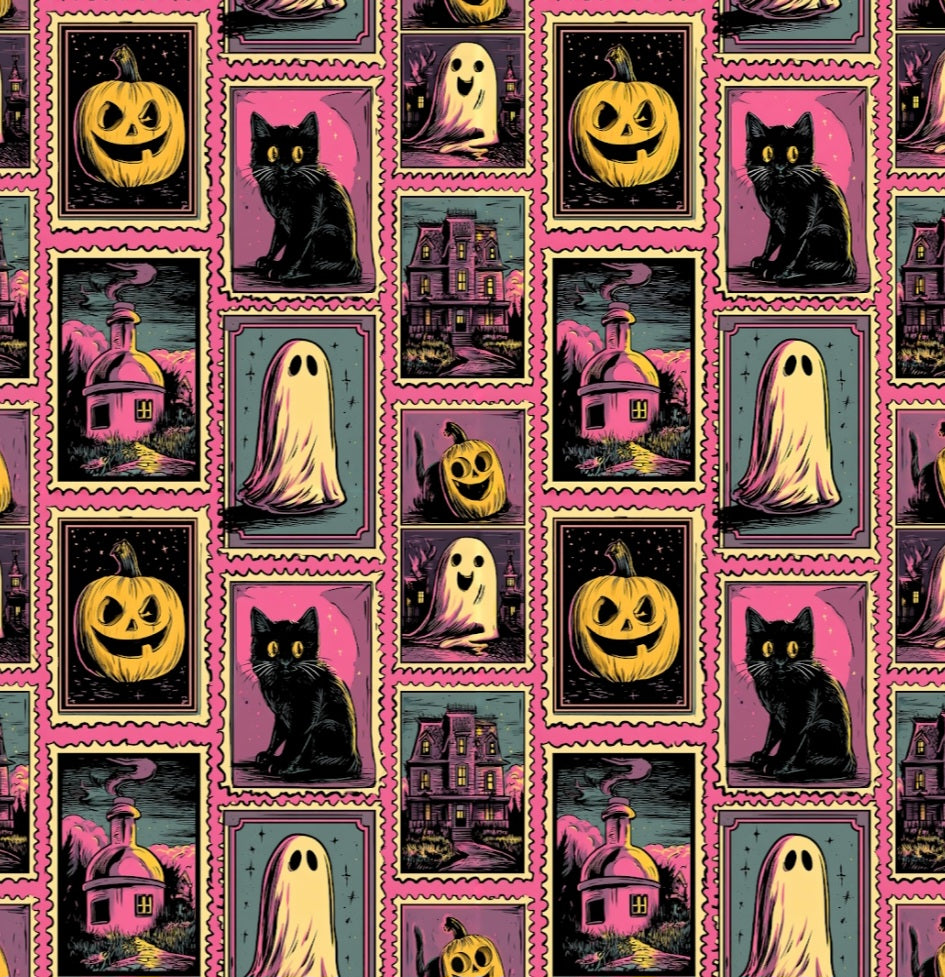 Pale Pink Hallow Stamps