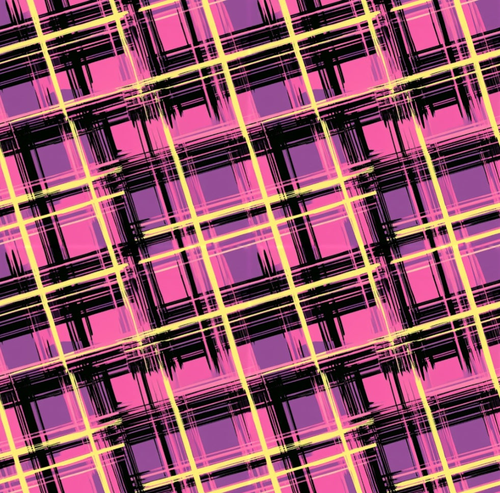 Neon Plaid Halloween