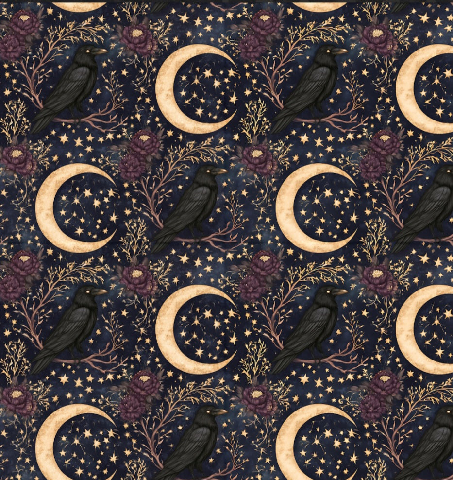 Moonlit Ravens &amp; Roses